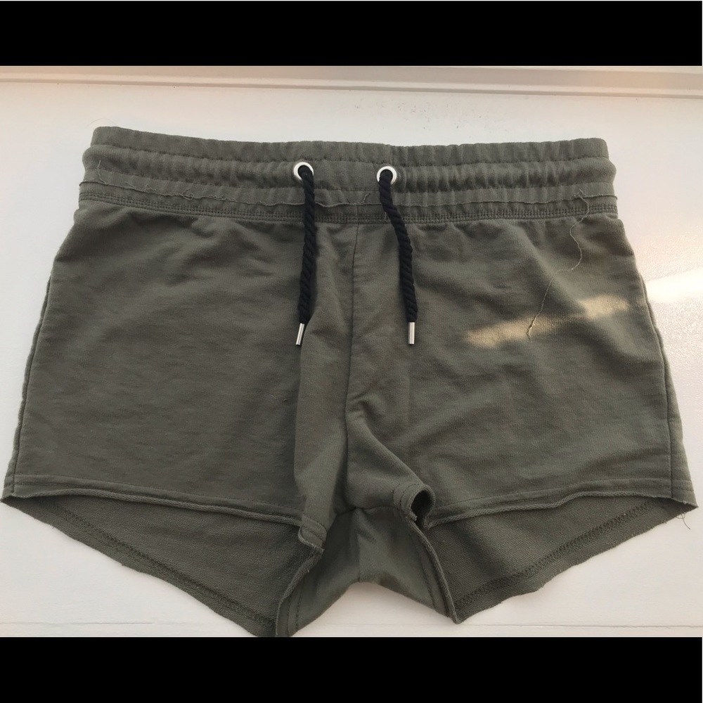 green shorts